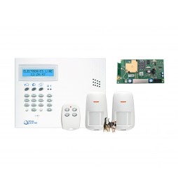 Kit Centrale Infinite Prime avec 2 détecteurs IRP PET, un module GSM et une télécommande